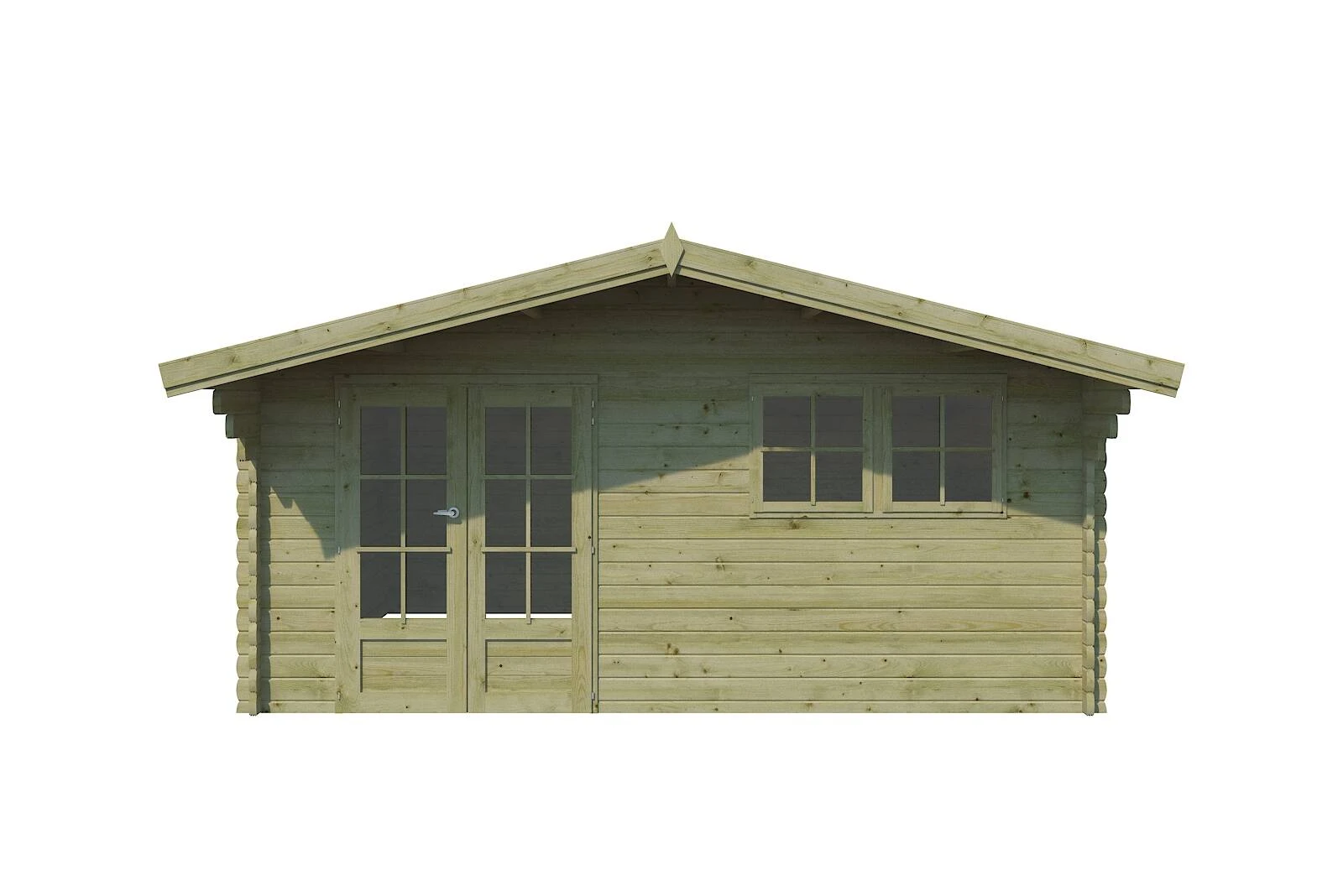 Woodlands Blokhut Koski Groen Geïmpregneerd 505 x 415 cm - Afbeelding 3